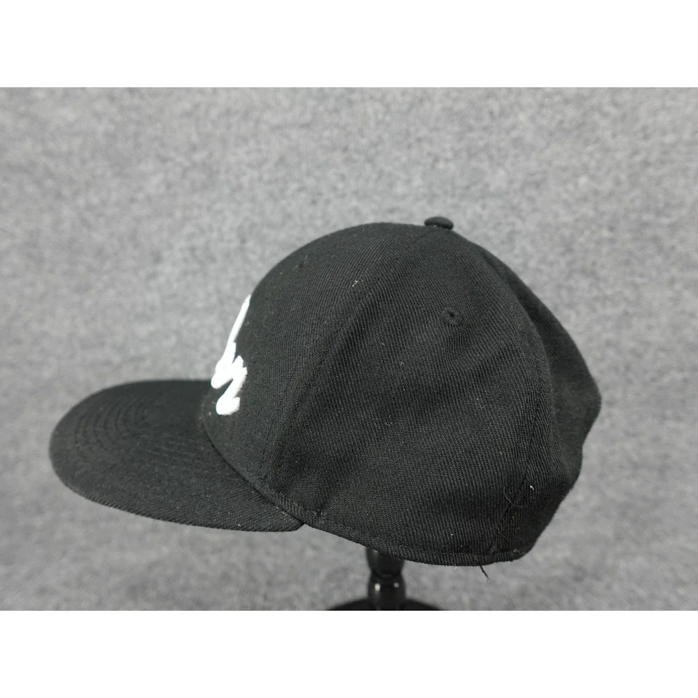 Pukka Baldor Snapback Hat Mens OSFM Black 3D Puff‎ Embroidery Flat Brim Cap